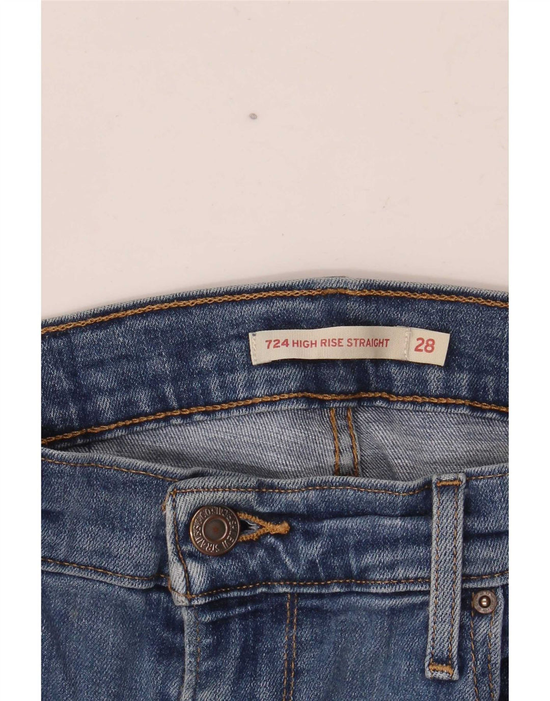Γυναικείο τζιν Levi's 724 Ψηλό ίσιο W28 L28 Μπλε