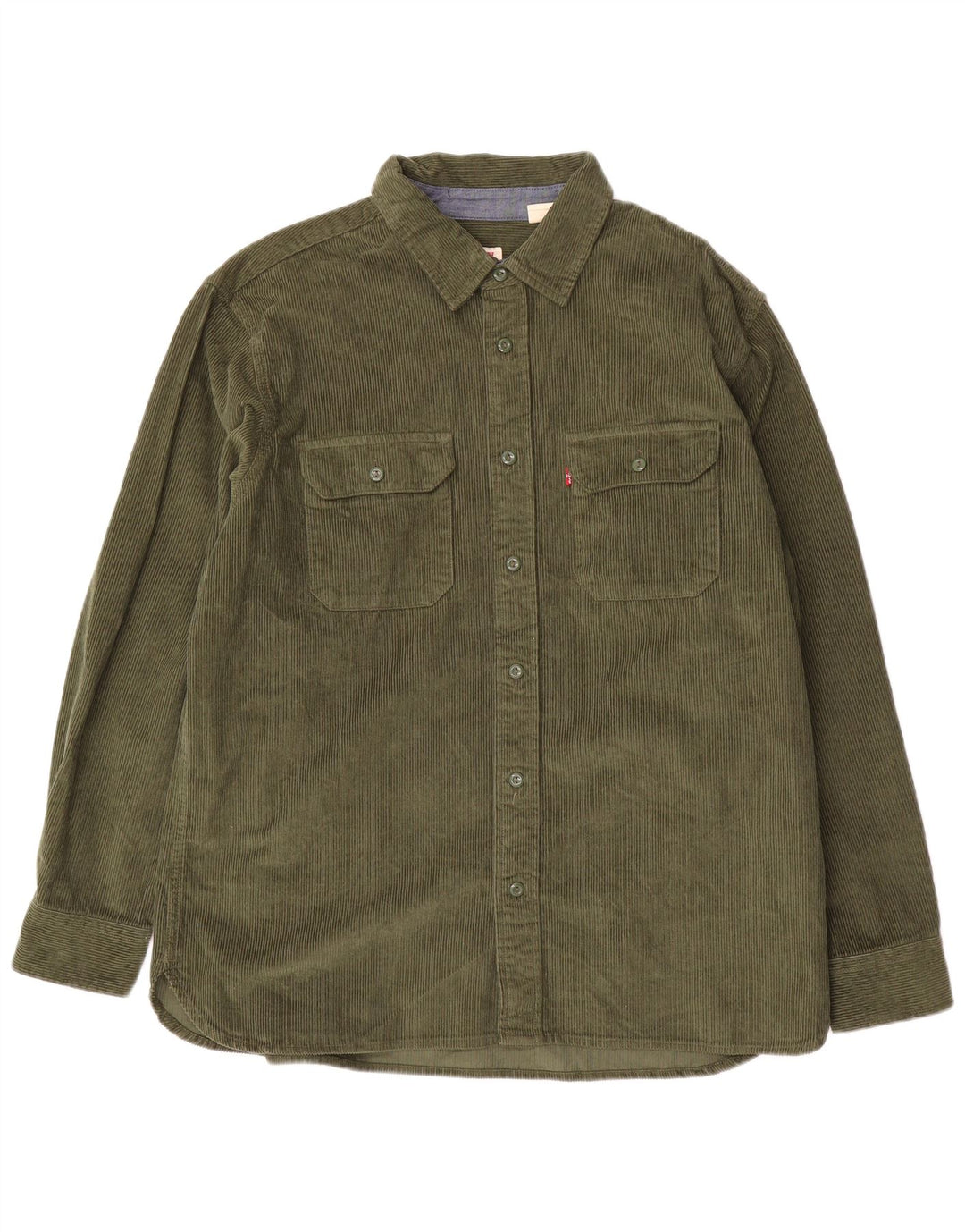 Ανδρικό πουκάμισο Levi's Relaxed Corduroy μεγάλο πράσινο βαμβακερό