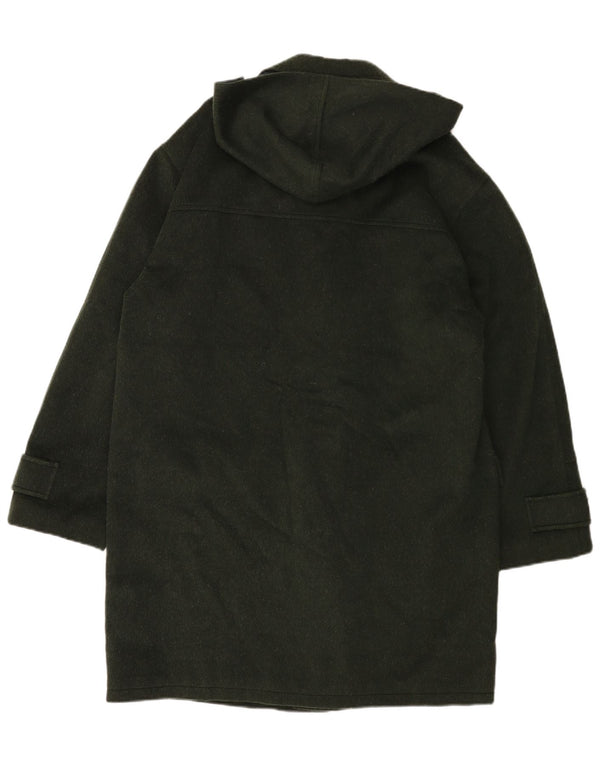 Vintage Ανδρικό παλτό Duffle με κουκούλα UK 40 Large Green