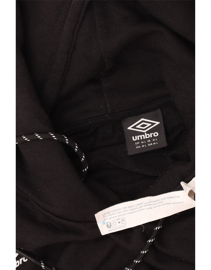 Ανδρικό φούτερ Umbro, μεσαίο μαύρο βαμβακερό