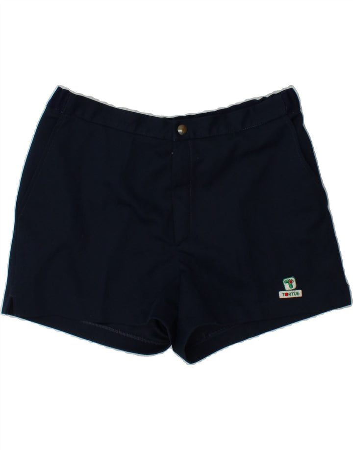 VINTAGE Womens Chino Shorts W30 Medium Navy Blue Vintage Vintage and Second-Hand Vintage from Messina Hembry 