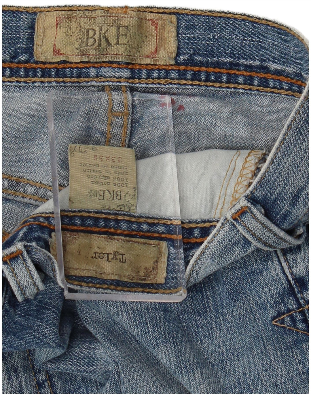 BKE Ανδρικό Tyler Bootcut Jeans W33 L32 Μπλε βαμβακερό
