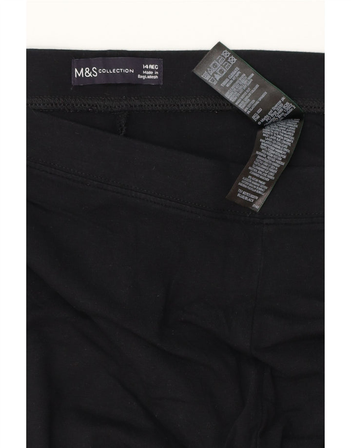 MARKS & SPENCER Γυναικείο Κολάν UK 14 Large μαύρο βαμβακερό