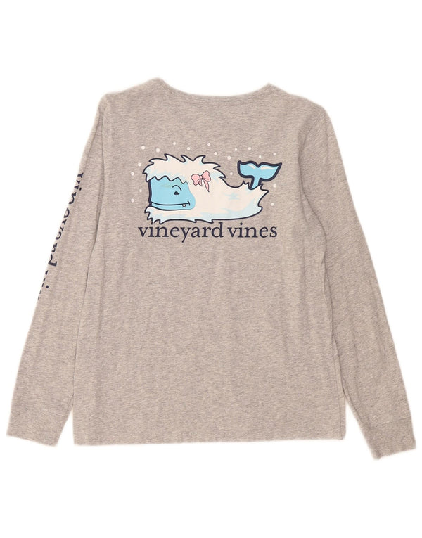 Vineyard Vines Γυναικείο γραφικό μακρυμάνικο UK 10 Small Grey Flecked