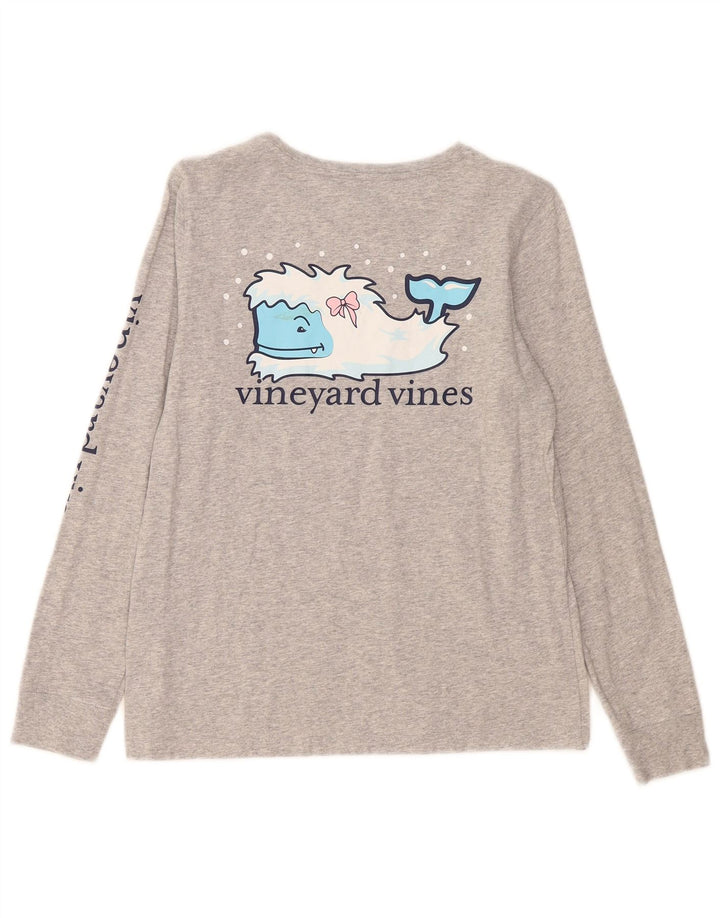 Vineyard Vines Γυναικείο γραφικό μακρυμάνικο UK 10 Small Grey Flecked
