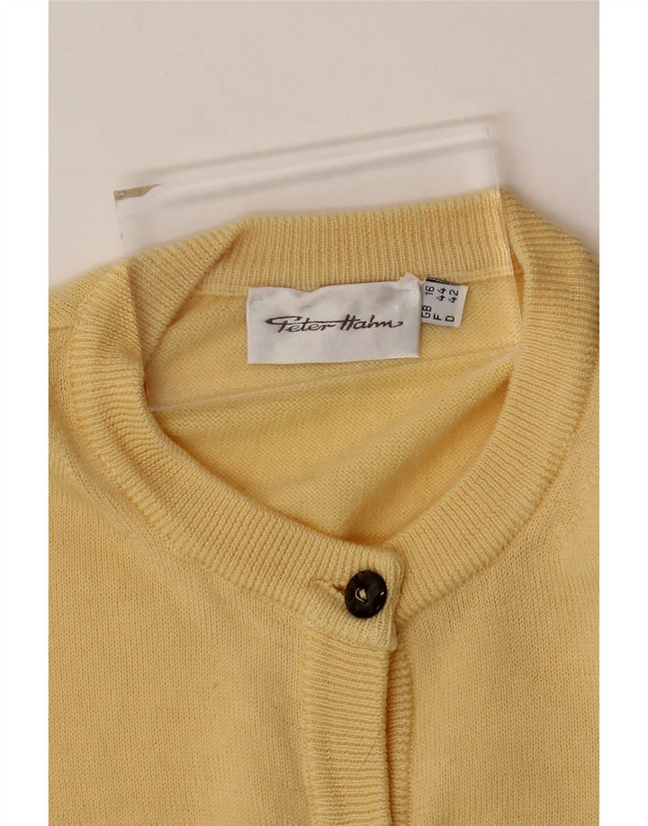 Peter Hahn Γυναικεία Ζακέτα UK 16 Large Yellow