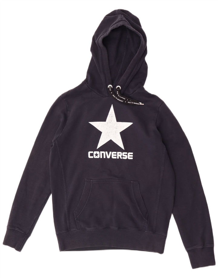 Ανδρικό γραφικό κουκούλα Converse, μεσαίο ναυτικό, βαμβακερό