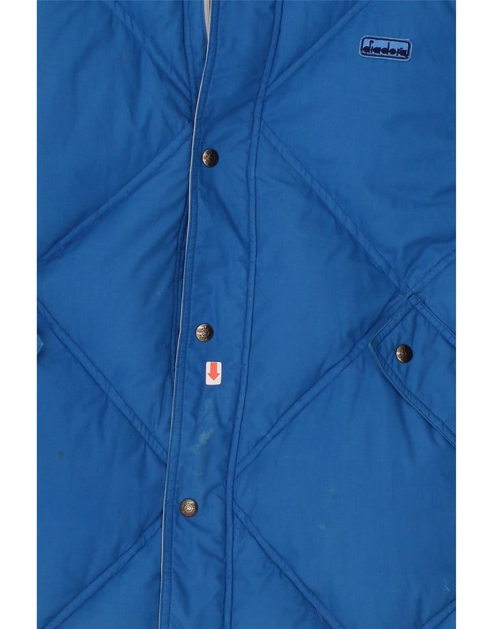 DIADORA Mens Reversible Padded Jacket UK 38 Medium Blue Vintage Diadora and Second-Hand Diadora from Messina Hembry 