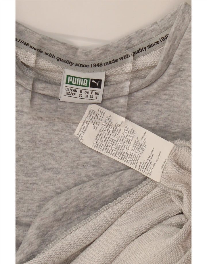 Puma Γυναικείο Φούτερ Jumper UK 8 Μικρό Γκρι Βαμβακερό