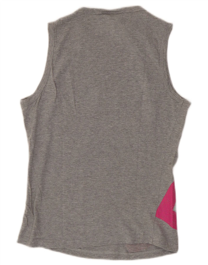 Richmond Γυναικείο Crop Graphic Vest Top UK 12 Medium Grey