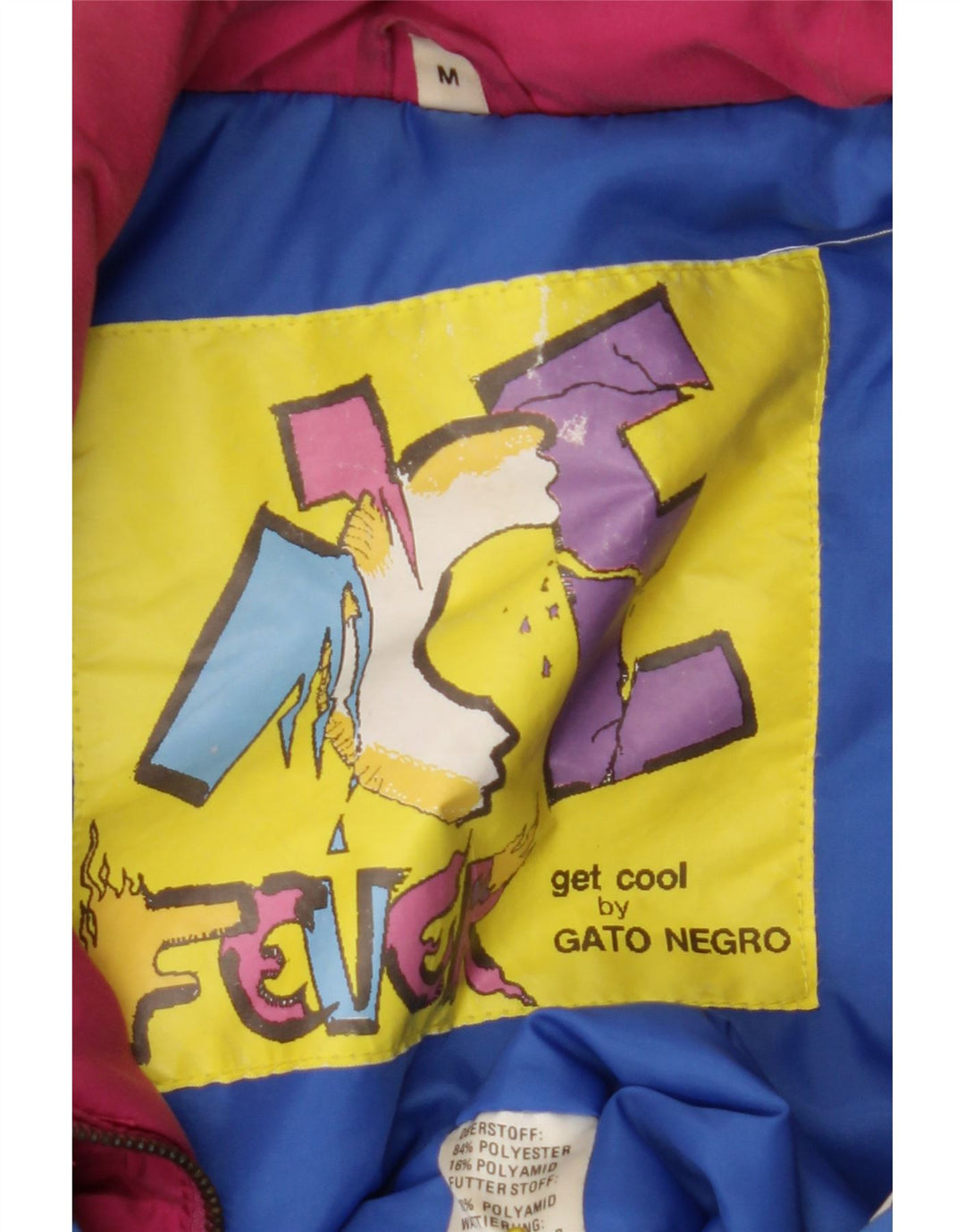 Ανδρικό μπουφάν FEVER Anorak UK 38 Medium Blue Colorblock Polyester