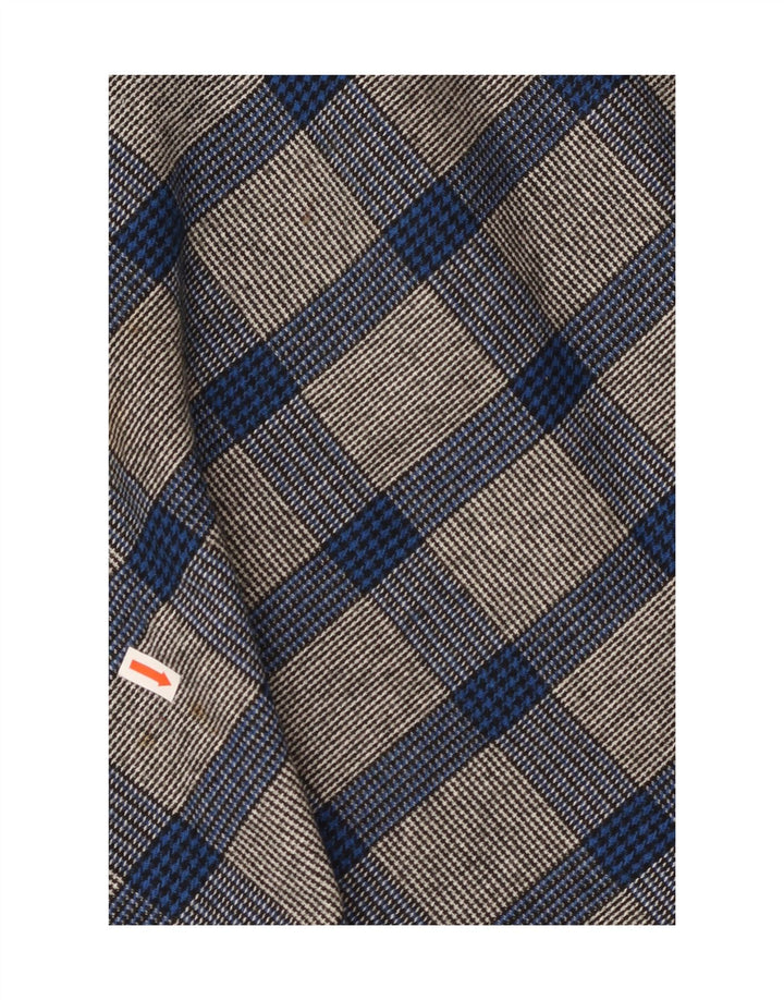 VINTAGE Γυναικεία Φούστα σε γραμμή Α W26 Small Blue Houndstooth