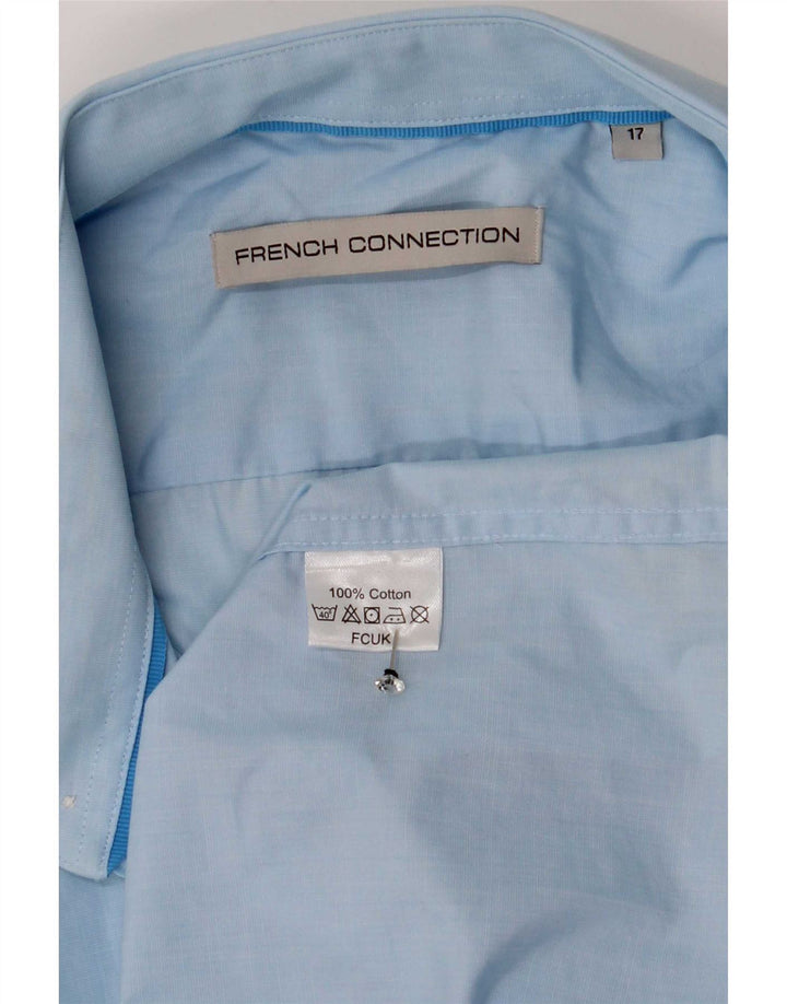Ανδρικό πουκάμισο French Connection 17 XL Μπλε βαμβακερό