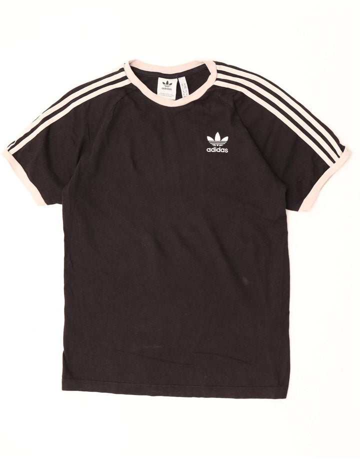 Ανδρικό T-Shirt Adidas Τοπ μεσαίο μαύρο βαμβακερό
