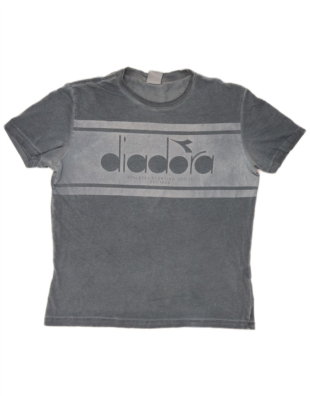 Ανδρικό γραφικό T-Shirt Diadora Top Μεσαίο γκρι βαμβακερό
