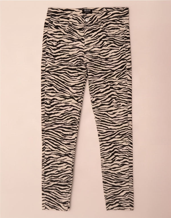 Zara Γυναικεία Trafaluc Skinny Jeans EU 40 Medium W30 L27 Black Animal Print