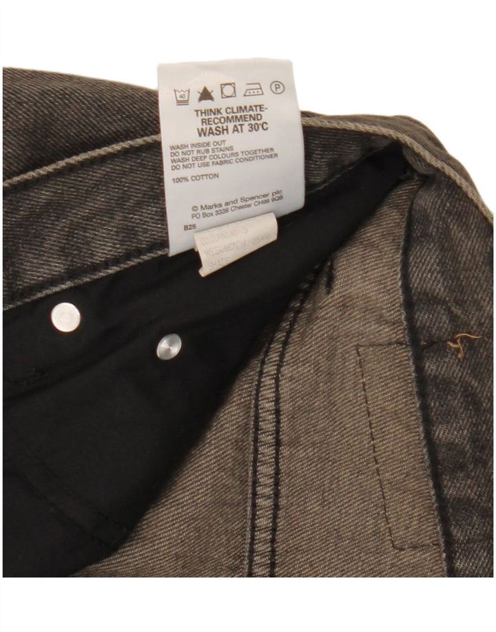 Marks & Spencer Ανδρικό Τζιν Μπλε Harbor Straight W34 L26 Γκρι βαμβακερό
