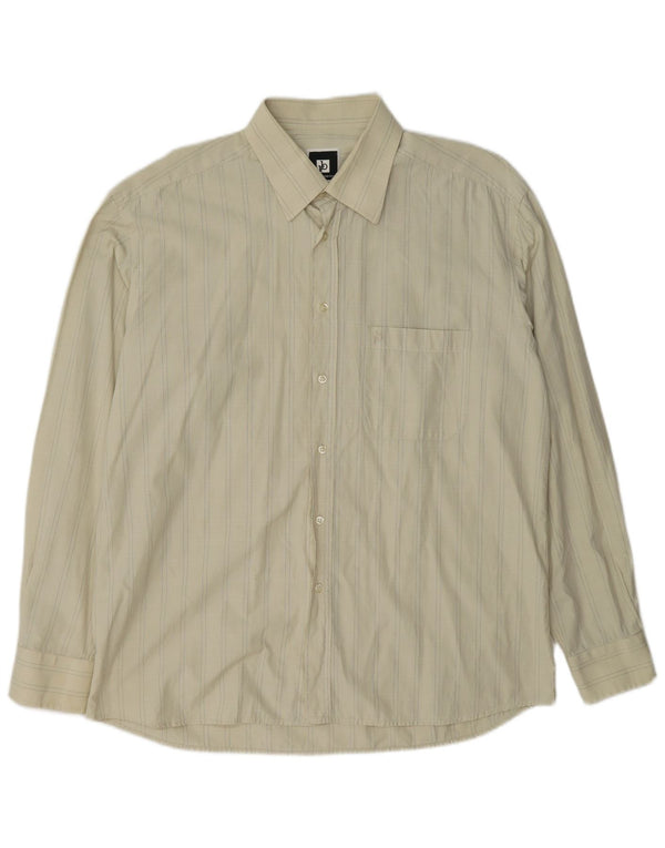Ανδρικό πουκάμισο Roccobarocco Μέγεθος 43 17 XL Beige Check
