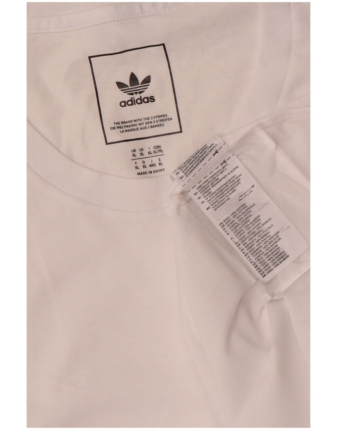 Ανδρικό T-Shirt Adidas Top XL Λευκό βαμβακερό