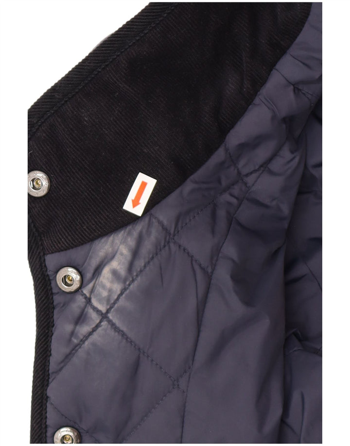 Γυναικείο καπιτονέ μπουφάν Jaeger UK 14 Medium Navy Blue Polyester