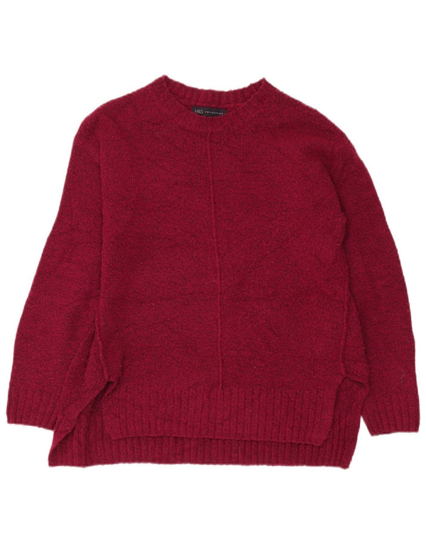 Marks & Spencer Γυναικείο πουλόβερ με λαιμόκαυστο UK 10 Small Burgundy
