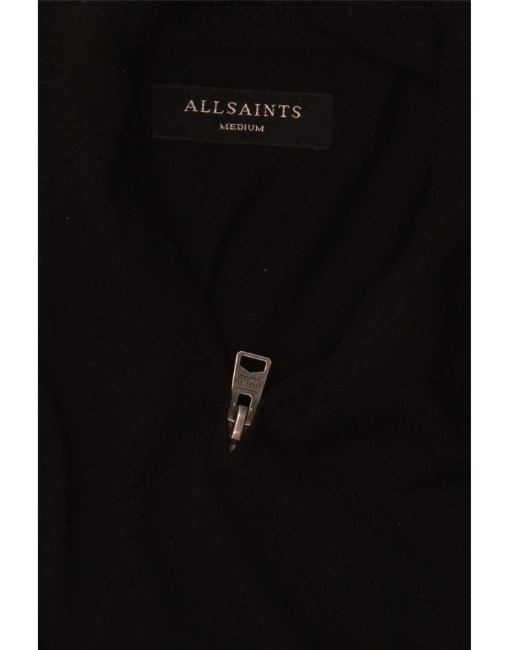 Ανδρικό πουλόβερ με φερμουάρ All Saints Μεσαίο Μαύρο