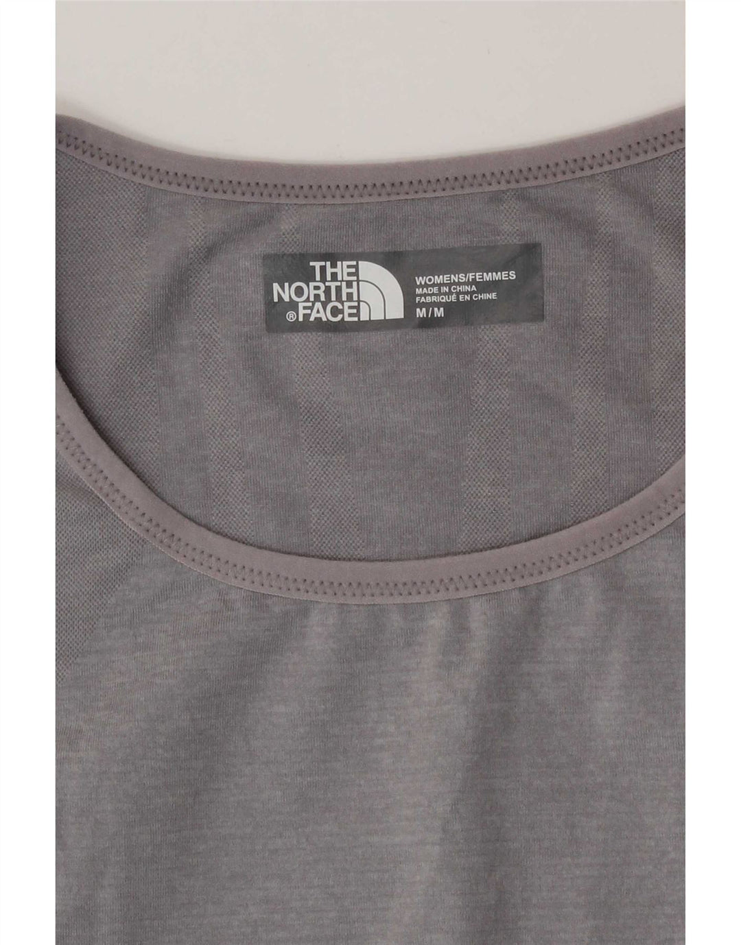 The North Face γυναικείο T-Shirt Top UK 12 Medium Grey Colourblock