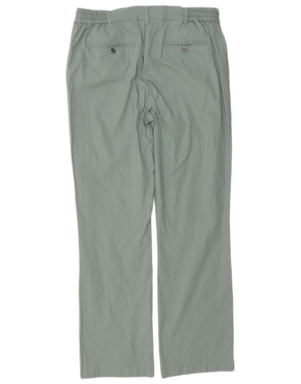 Cotton Traders Γυναικεία ίσια casual παντελόνια UK 14 Large W32 L30 Green