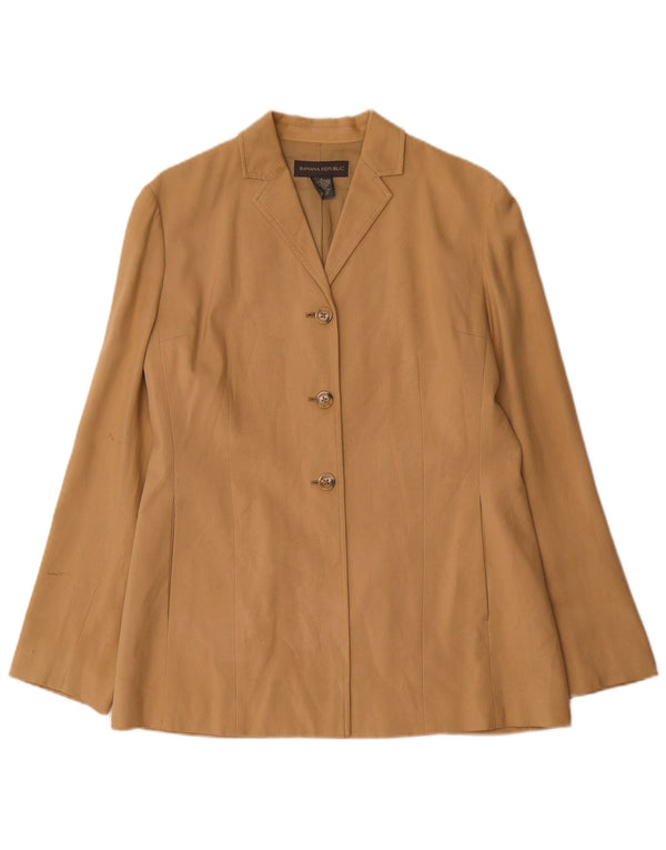 Banana Republic Γυναικείο σακάκι 3 κουμπιών UK 8 Small Beige Silk