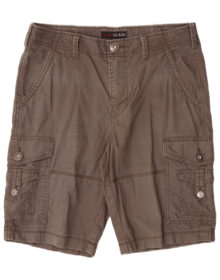 Ανδρικό σορτς Cargo Guess W32, Βαμβακερό μεσαίο γκρι