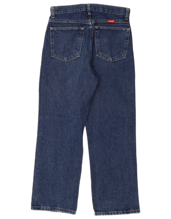Wrangler Boys Straight Jeans 13-14 ετών W26 L27 Μπλε βαμβακερό