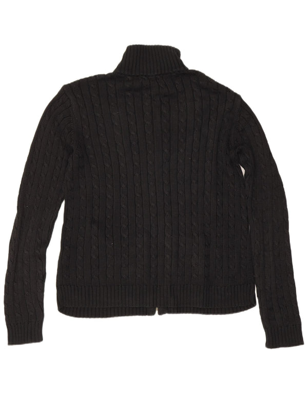 Γυναικεία ζακέτα Ralph Lauren UK 14 μεσαίο μαύρο βαμβακερό