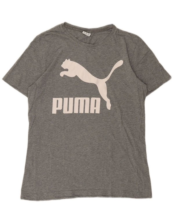 Ανδρικό γραφικό μπλουζάκι Puma Top Medium Grey Flecked