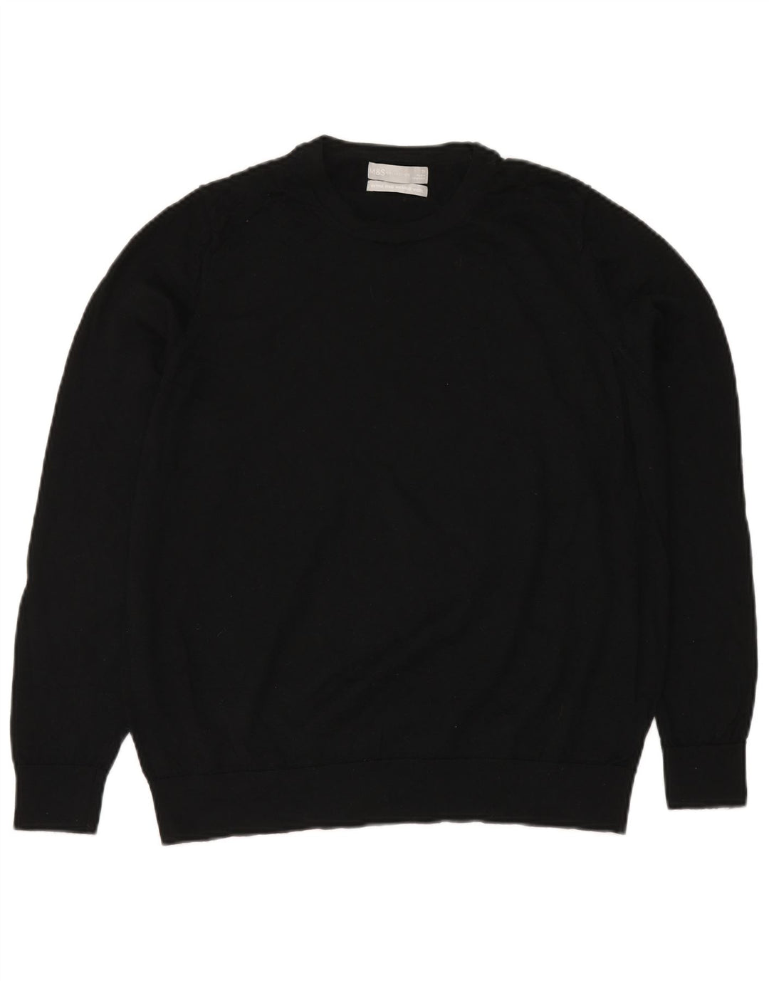 MARKS & SPENCER Γυναικείο πουλόβερ με λαιμόκοψη UK 20 2XL Μαύρο