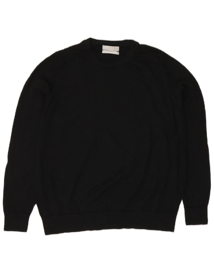 MARKS & SPENCER Γυναικείο πουλόβερ με λαιμόκοψη UK 20 2XL Μαύρο