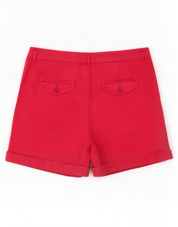 Benetton Γυναικείο σορτς Chino UK 10 Small W30 Ροζ Βαμβακερό