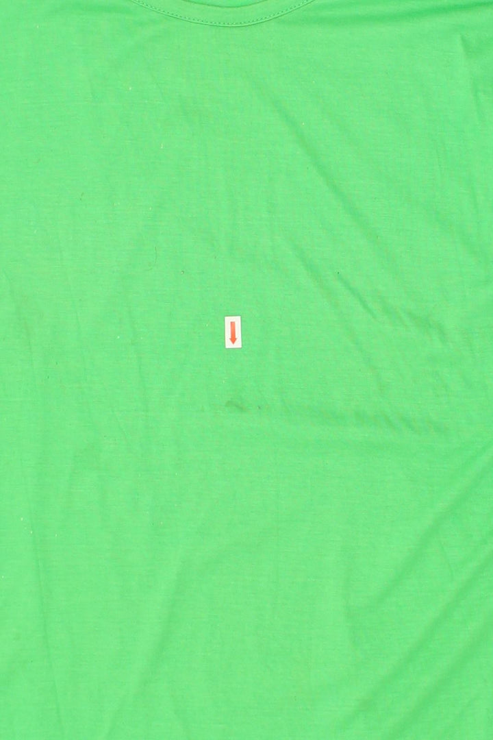 ALBA FORNARI Womens T-Shirt Top UK 14 Medium Green Cotton | Vintage Alba Fornari | Thrift | Second-Hand Alba Fornari | Used Clothing | Messina Hembry 