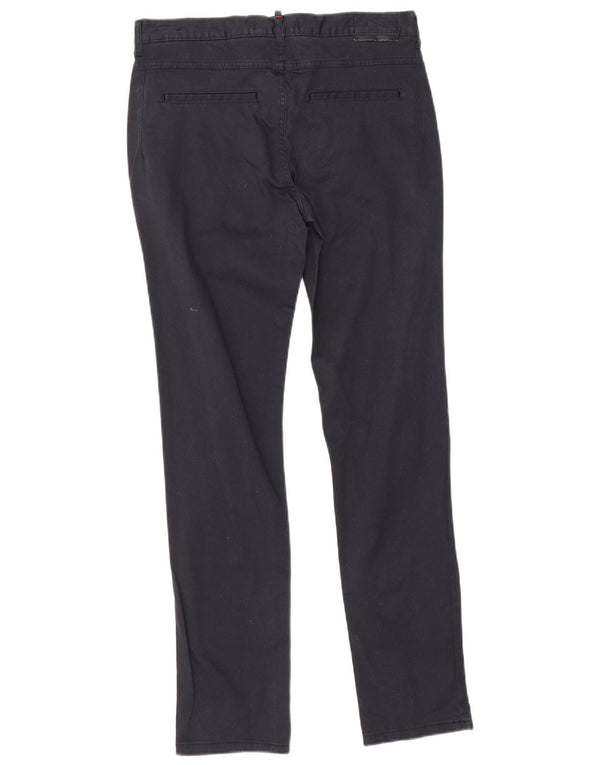 Zara Ανδρικό παντελόνι Chino Slim Fit EU 40 Medium W31 L30 Navy Blue Cotton