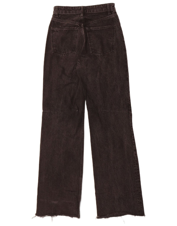 Zara γυναικεία ταλαιπωρημένα φαρδιά τζιν EU 36 XS W26 L34 Μαύρο βαμβακερό