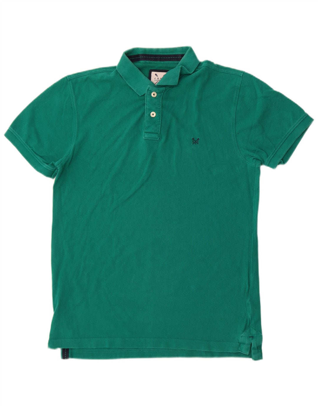 Ανδρικό Πόλο Μπλουζάκι Crew Clothing, Μεσαίο πράσινο βαμβακερό