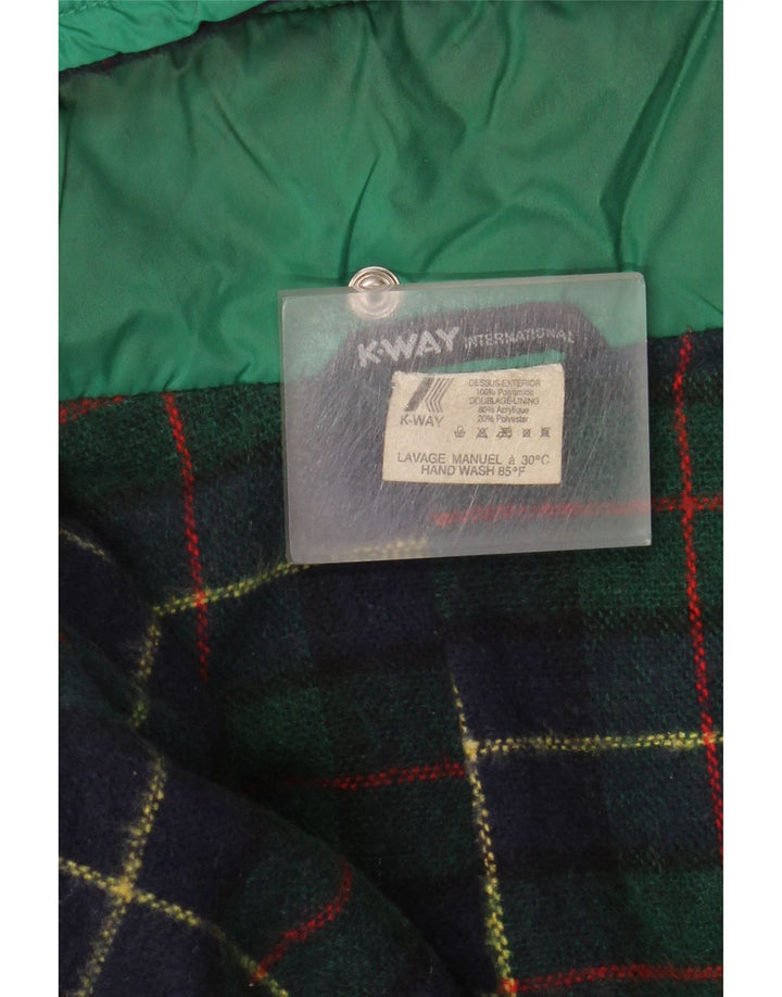 Ανδρικό μπουφάν βροχής με κουκούλα K-Way UK 42 XL Green Polyamide