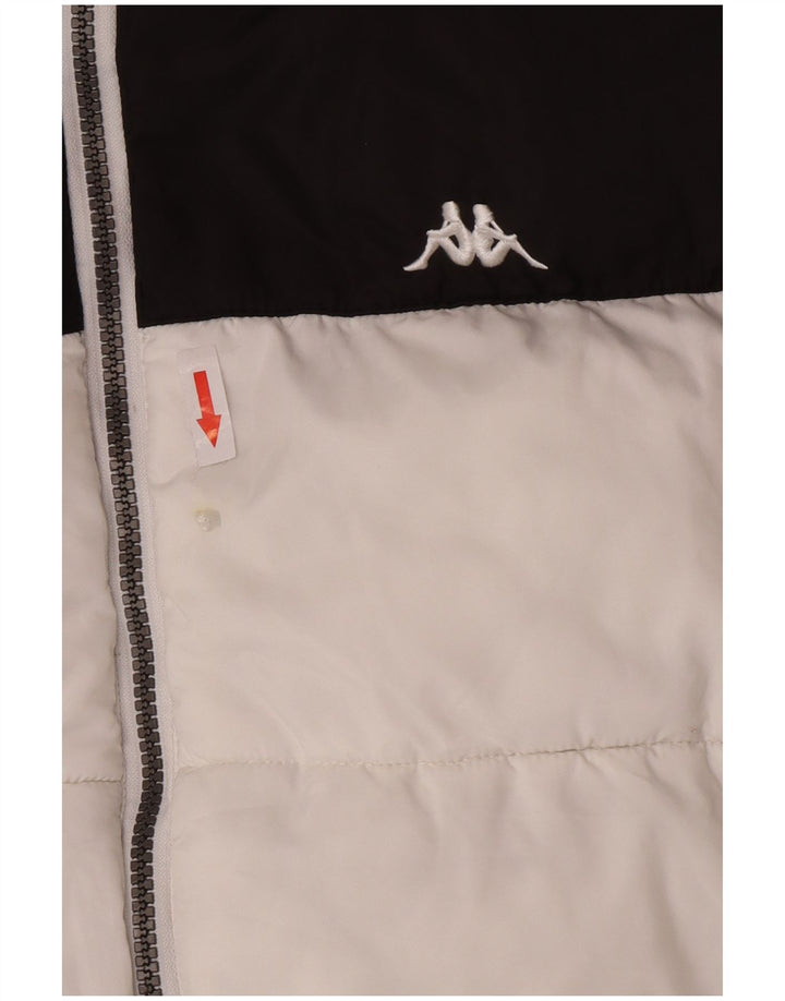 Kappa Ανδρικό μπουφάν UK 40 Large White Colourblock Polyester