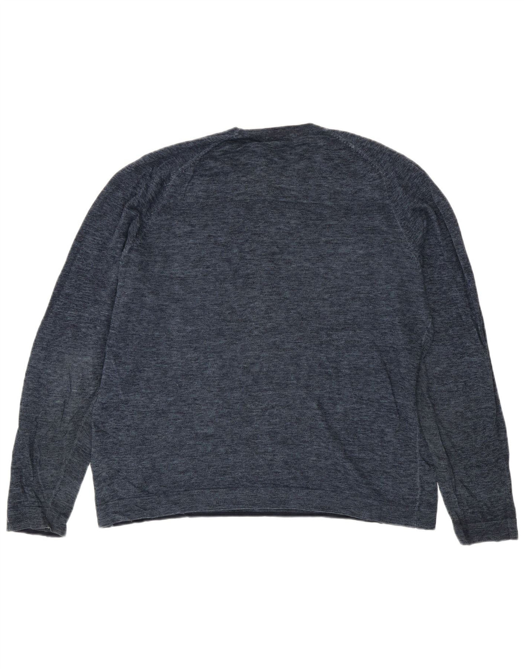 Marks & Spencer Ανδρικό μπλε πουλόβερ με λαιμόκοψη Harbor Crew Large Navy Blue