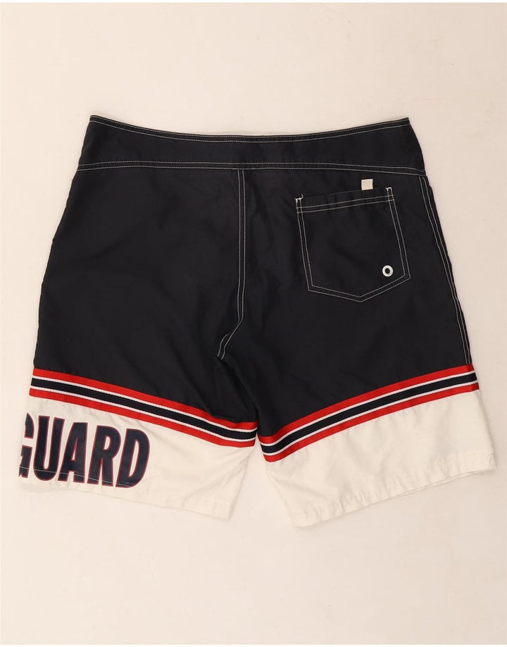 Ανδρικό γραφικό σορτς κολύμβησης Dolce & Gabbana μεγάλο μπλε ναυτικό χρώμα