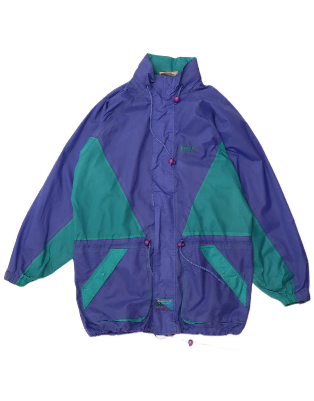 TARGET DRY Ανδρική κουκούλα υπερμεγέθη αδιάβροχο UK 36 Small Blue Colourblock