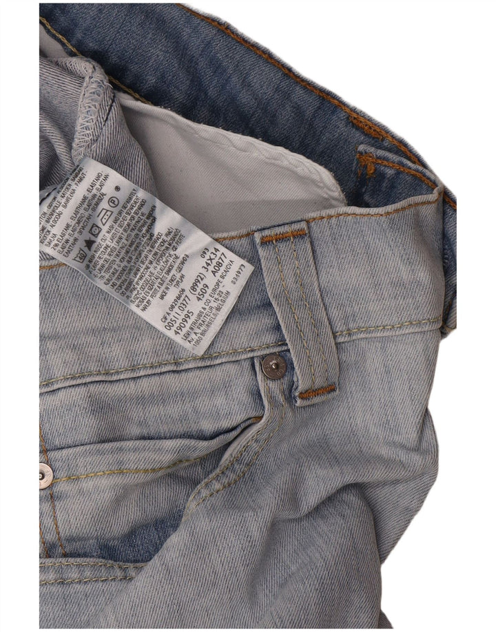 Levi's Womens 511 Slim Jeans W34 L34 Blue Cotton