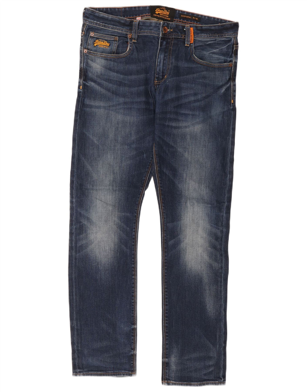 Superdry Ανδρικό τζιν Corporal Slim W34 L32 Μπλε βαμβακερό