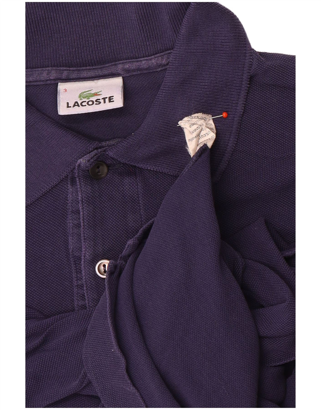 Ανδρικό μπλουζάκι πόλο Lacoste, νούμερο 3, Small Navy Blue από βαμβάκι