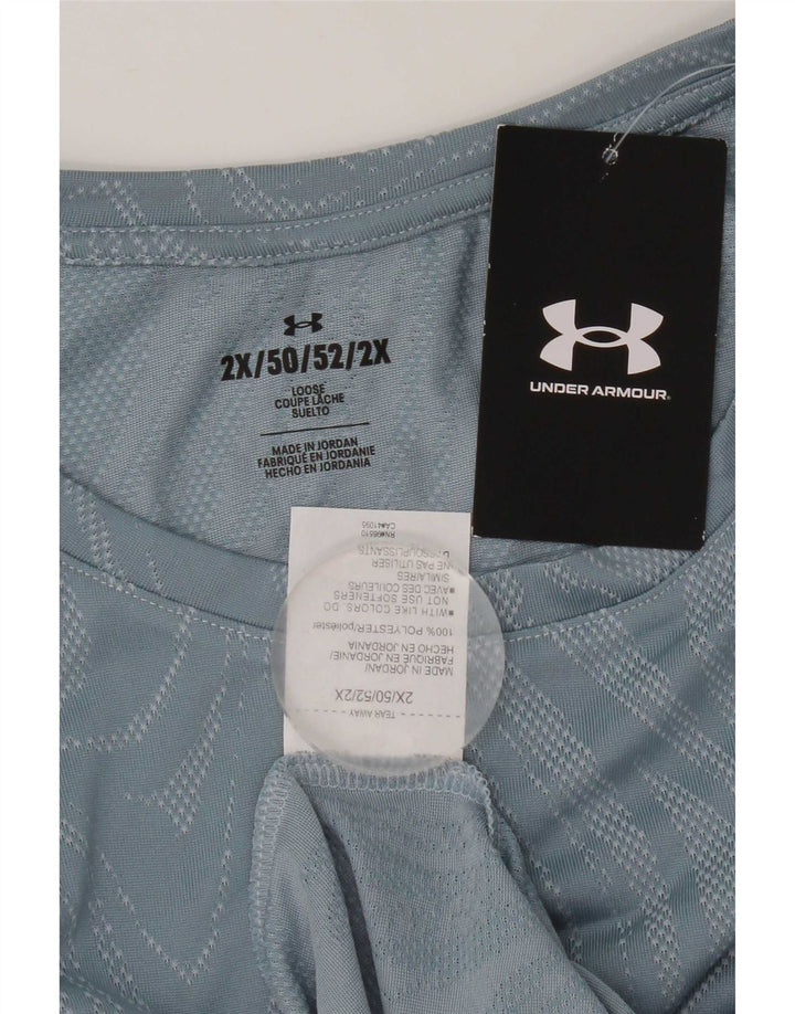 Under Armour Γυναικείο T-Shirt Top 2XL Blue Geometric Polyester