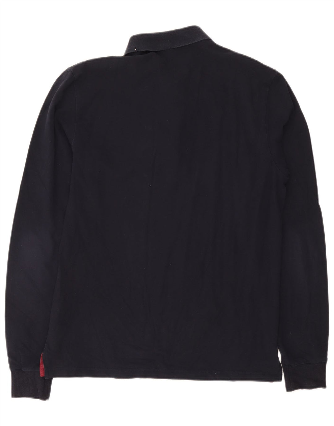 Ανδρικό μακρυμάνικο μπλουζάκι πόλο GANT, μεγάλο μπλε ναυτικό βαμβακερό